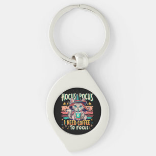 Porte-clés Hocus Focus - J'ai besoin de café pour me concentr