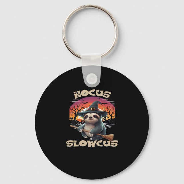 Porte-clés Hocus Slowcus Amateurs de fentes Halloween tee tee (Recto)