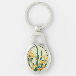 Porte-clés Hokusai Sauterelle Iris Impression Vintage : Japon