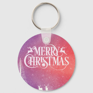 Porte-clés Holiday Deer Landscape