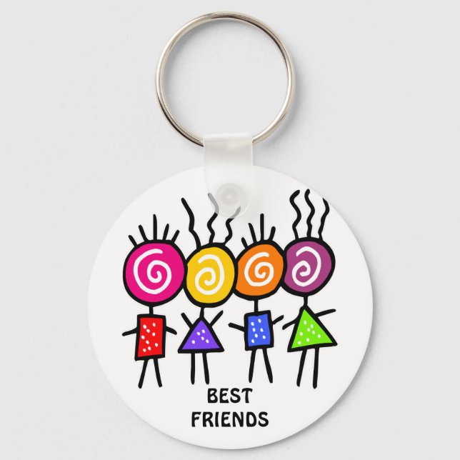 Porte-clés holiES - HOLI MEILLEURS AMIS + vos idées (Recto)