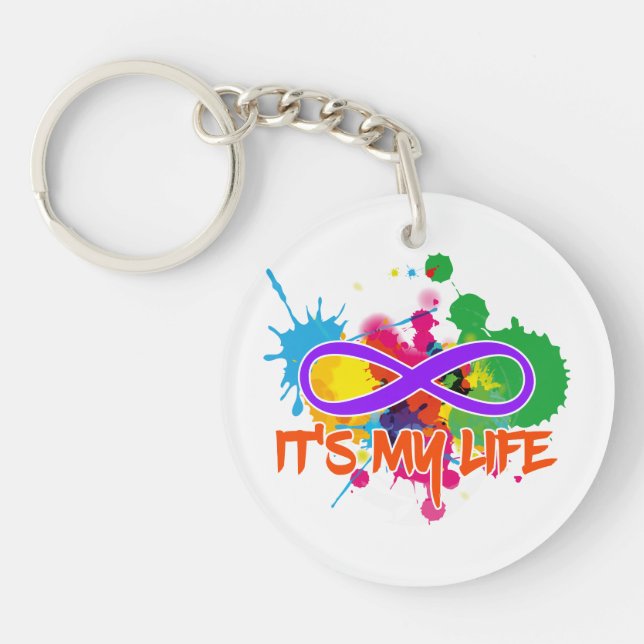 Porte-clés holiES - Lemniscate - C'est ma vie Splashes (Devant)