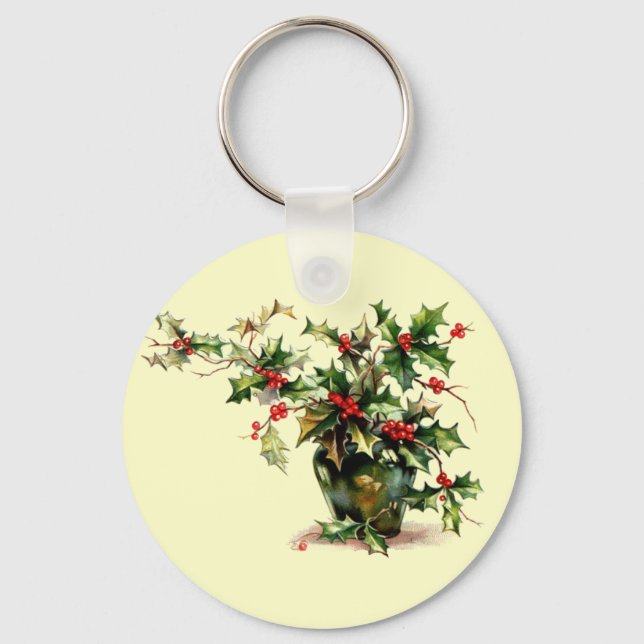 Porte-clés Holly Feuilles (Recto)