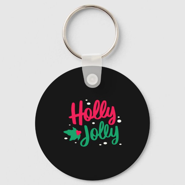 Porte-clés Holly Jolly Christmas  (Recto)