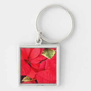 Porte-clés Holly Point Poinsettias vacances Floral