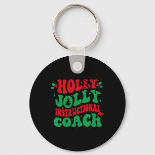 Porte-clés Holly Xmas Jolly Entraîneur instructif Noël Coa