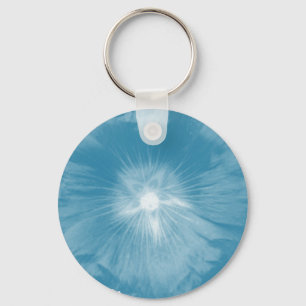 Porte-clés Hollyhock Flower Icy Porte - clé bleu