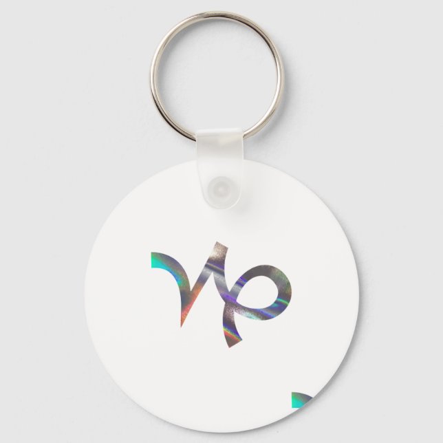 Porte-clés hologramme Capricorne (Recto)