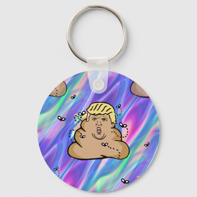 Porte-clés hologramme décharge trump (Recto)