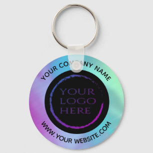Porte-clés Holographic custom company logo keychain
