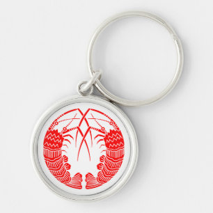 Porte-clés Homards épineux face à face