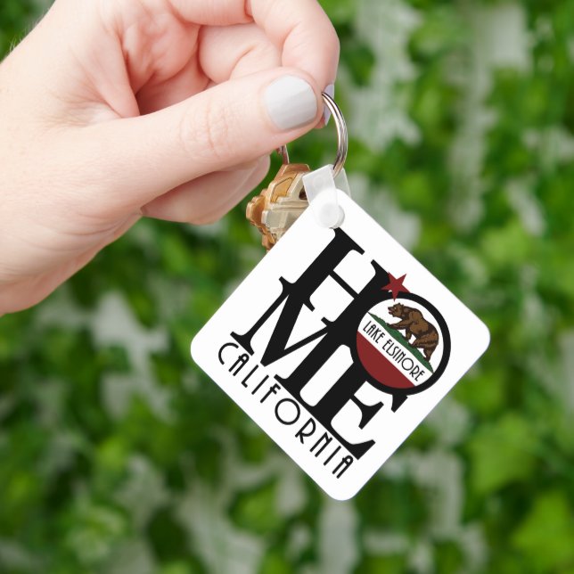 Porte-clés HOME Lake Elsinore Californie (main)