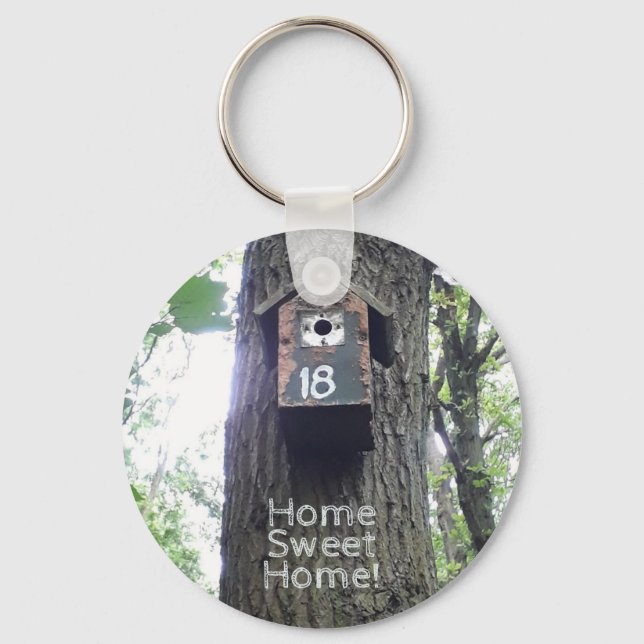 Porte-clés Home Sweet home - Nid - (Recto)
