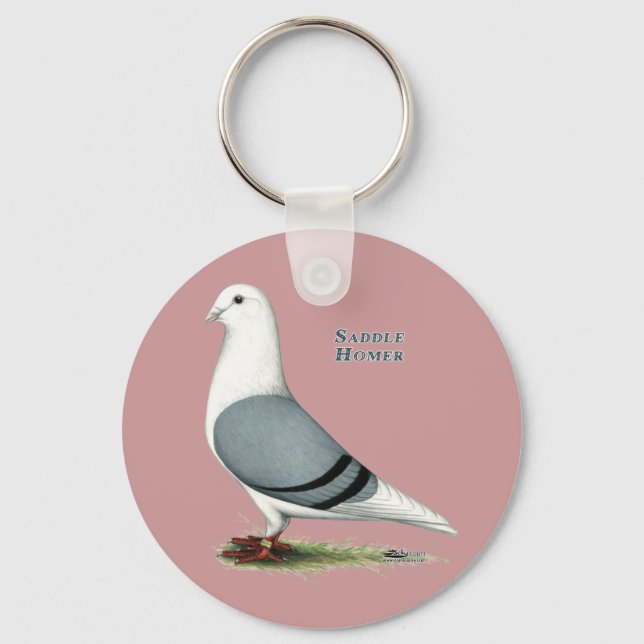 Porte-clés Homer Blue Saddle (Recto)