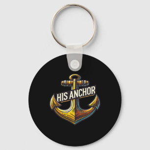 Porte-clés Homme au bateau son ancre femme couple assorti