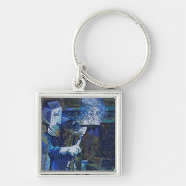 Porte-clés Homme au travail (Devant)