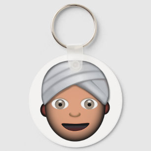 Porte-clés Homme avec le turban Emoji