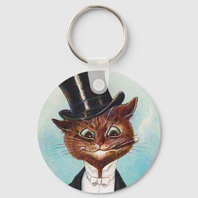 Porte-clés Homme de chat, Louis Wain (Recto)