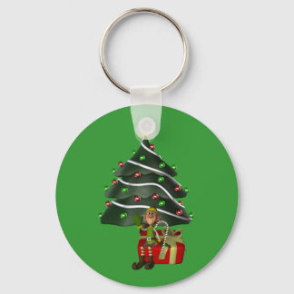 Porte-clés Homme Elf Noël Arbre de Noël Porte - clé de vacanc