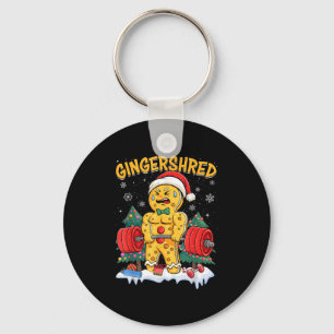 Porte-clés Homme en pain d'épices drôle Gingershred Gym muscu