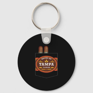 Porte-clés Homme fait à Tampa amateur de cigare Ybor City Tam