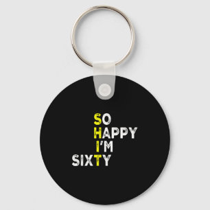 Porte-clés Homme Femme 60 Ans Anniversaire 60e Anniversaire C