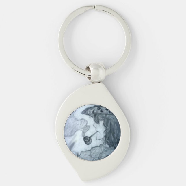 Porte-clés homme fumer pipe manga anime (Devant)