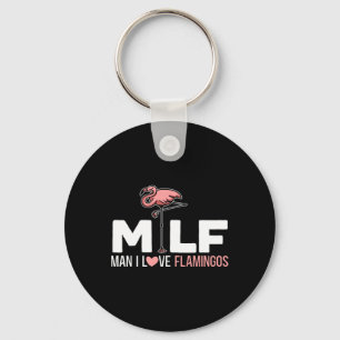 Porte-clés Homme I Love Flamants roses Oiseau Amoureux Flaman