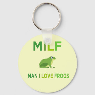 Porte-clés homme j'aime les grenouilles