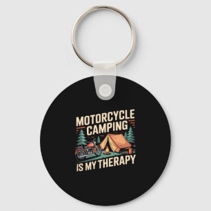 Porte-clés Homme motocamping moto voyage camp