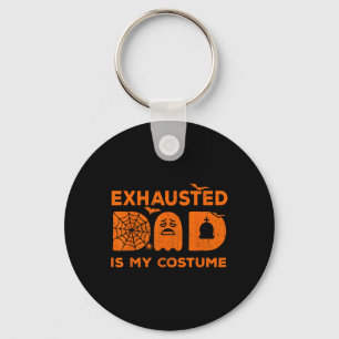 Porte-clés Hommes Épuisé Papa Est Mon Costume Fantôme Corresp