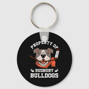 Porte-clés Hommes Femmes Propriété De Sudbury Bulldog Drôle