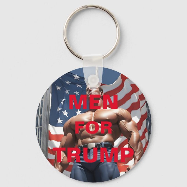 PORTE-CLÉS HOMMES POUR TRUMP (Recto)