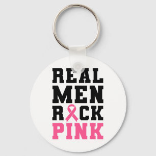 Porte-clés Hommes Rock Rose Sensibilisation au cancer du sein