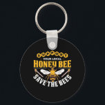 Porte-clés Honey Bee Save The Bees<br><div class="desc">Honey Bee Save The Bees</div>