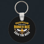 Porte-clés Honey Bee Save The Bees<br><div class="desc">Honey Bee Save The Bees</div>