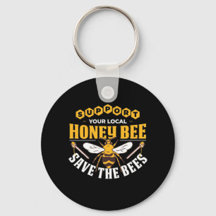 Porte-clés Honey Bee Save The Bees