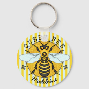Porte-clés Honeybee Bumblebee Queen Bee Honey   Personalized