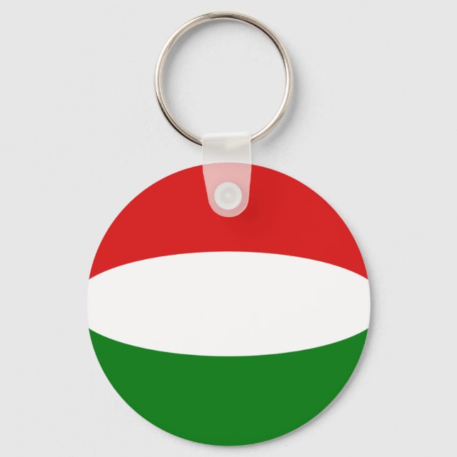 Porte-clés Hongrie Porte - clé du drapeau Fisheye (Recto)