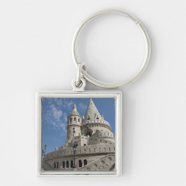 Porte-clés Hongrie, ville capitale Budapest. Buda, Château 2 (Devant)