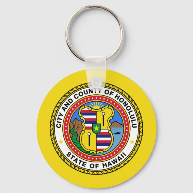 Porte-clés Honolulu, Hawaii, États-Unis (Recto)