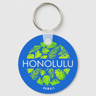 Porte-clés Honolulu Hawaii Tropical Custom Name Porte - clé