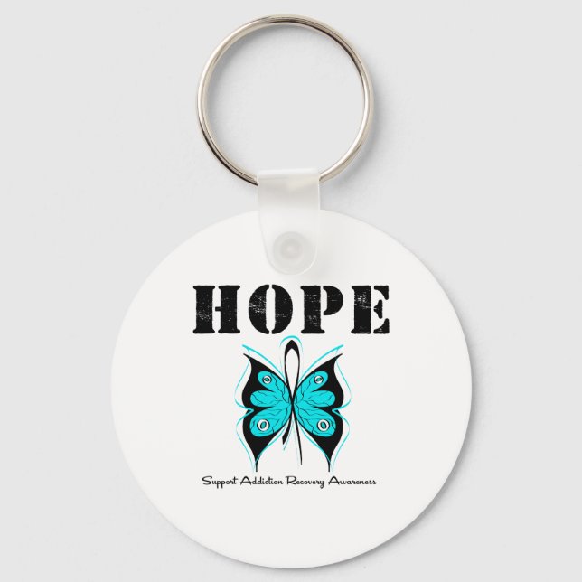 Porte-clés HOPE Butterfly Ribbon Récupération (Recto)