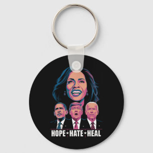 Porte-clés Hope Hate Heal Rise Kamala 2024
