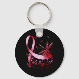 Porte-clés Hope Love Cerveau Aneurysme Sensibilisation Dragon
