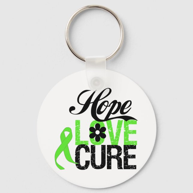 Porte-clés Hope Love Cure NON HODGKINS LYMPHOMA Cadeaux (Recto)