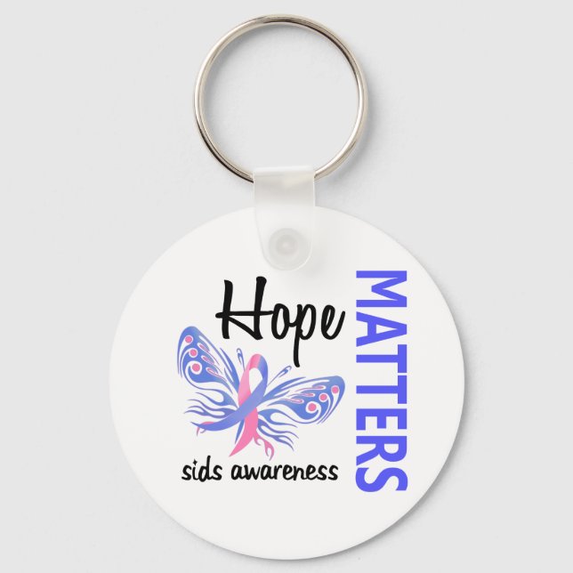 Porte-clés Hope Matters Butfly SIDS (Recto)