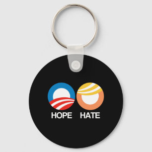 Porte-clés HOPE (Obama) contre HATE (Trump)