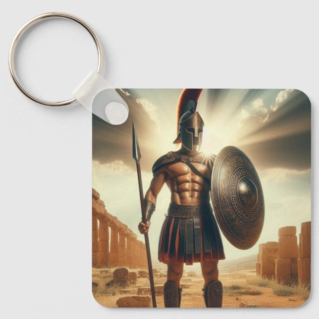 Porte-clés Hoplite grec 1 (Recto)