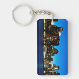 Porte-clés Horizon de Boston avec la lune